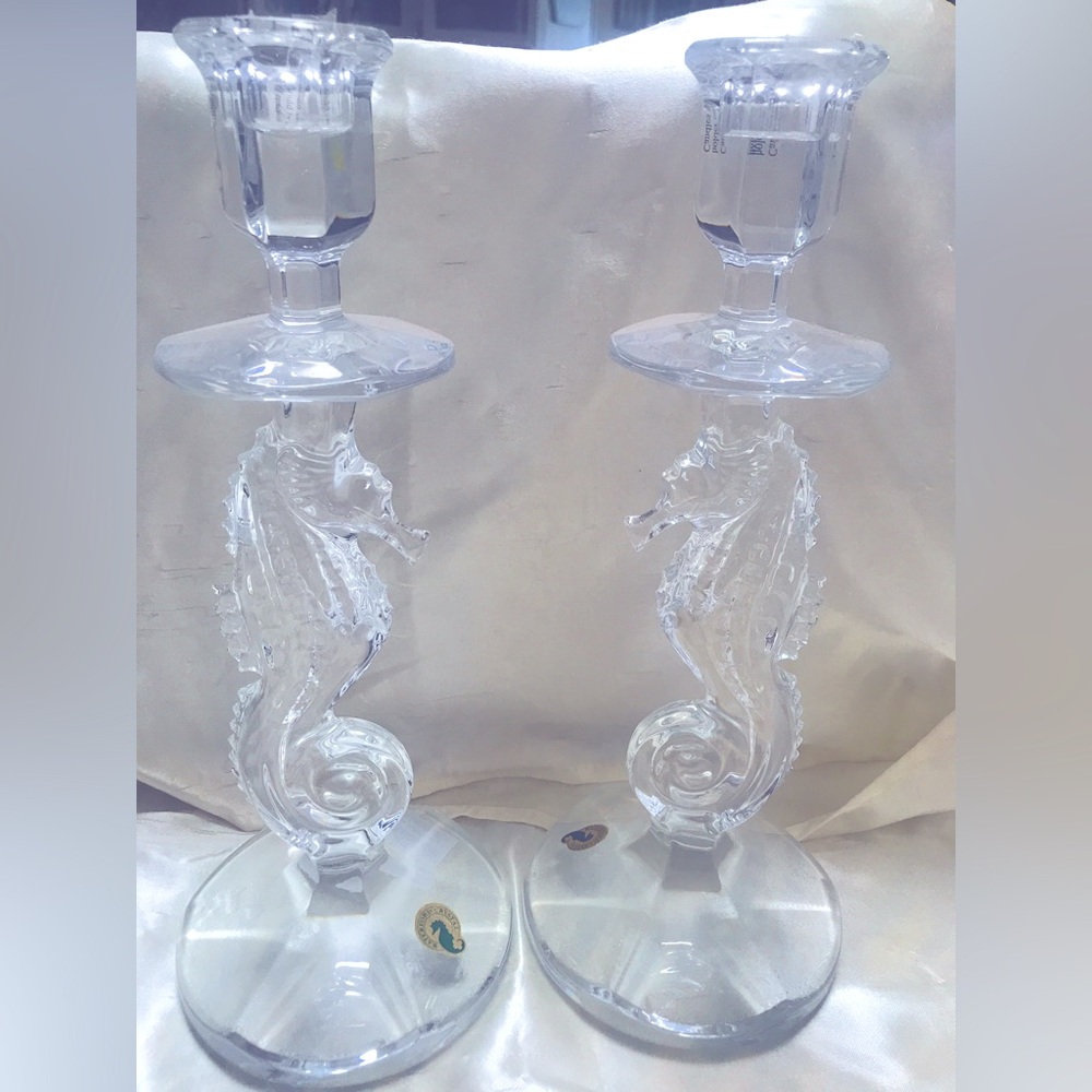 Waterford Crystal Seahorse Candlesticks (pair)